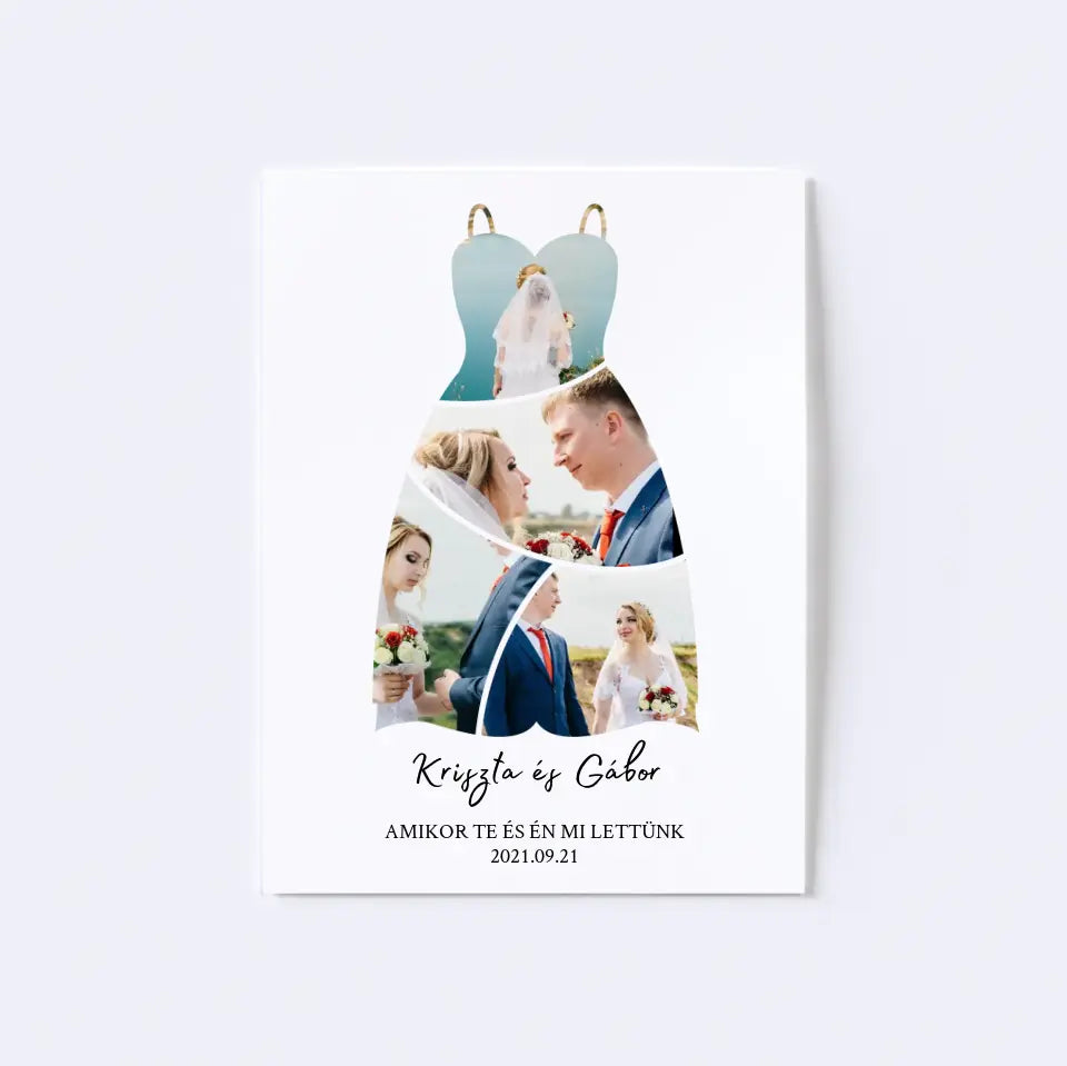 Házassági Évforduló Fotókollázs - Ruha