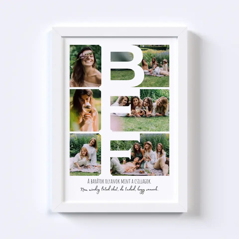 Legjobb Barát "BFF" Fotókollázs No.2
