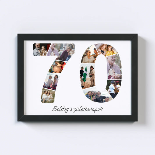 Hetvenes Születésnap Fotókollázs (70-79)