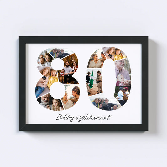 Nyolcvanas Születésnap Fotókollázs (80-89)