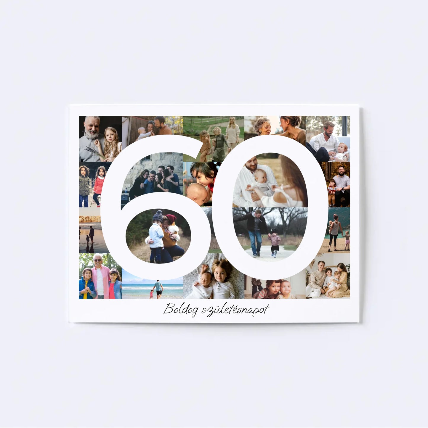 60 Születésnap Fotókollázs