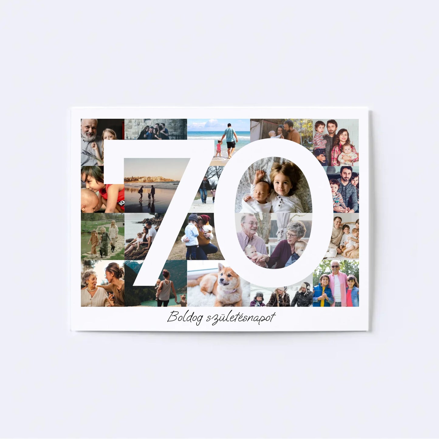 70 Születésnap Fotókollázs