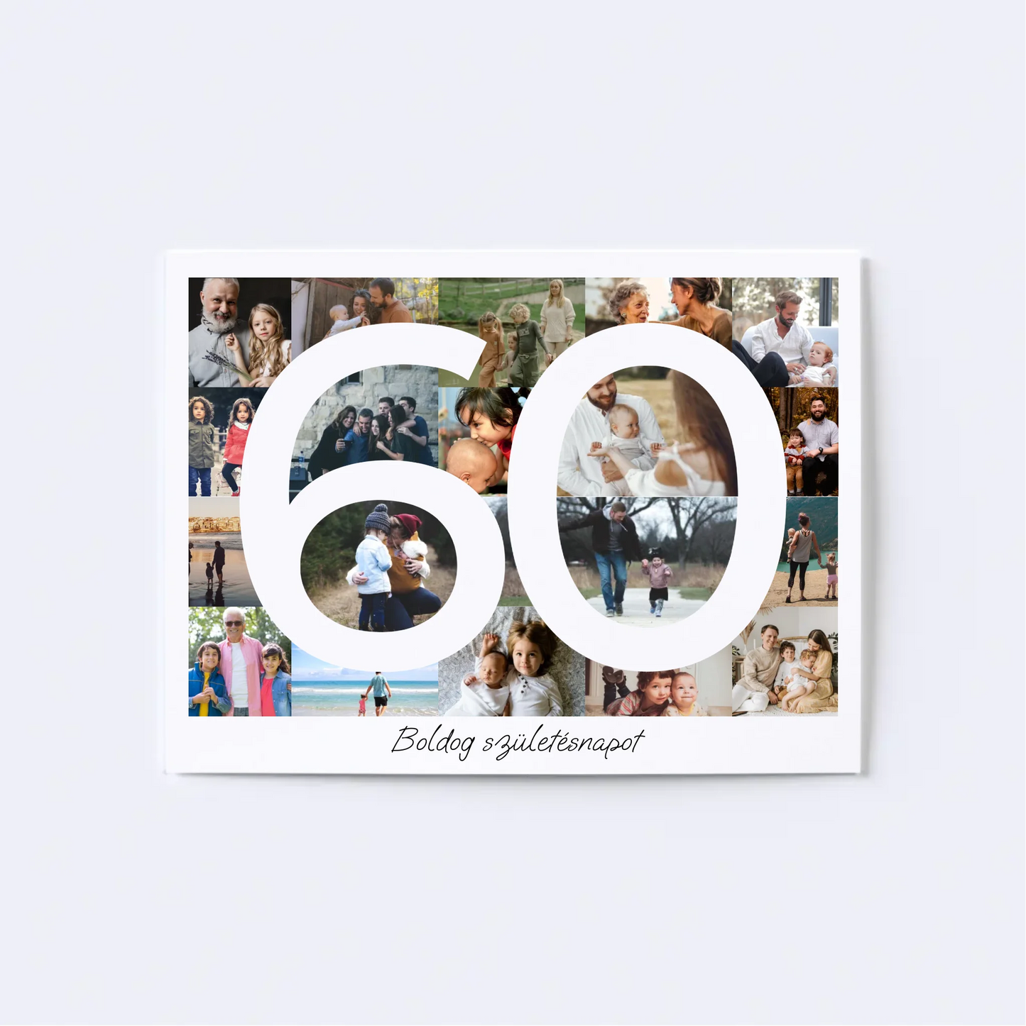 60 Születésnap Fotókollázs