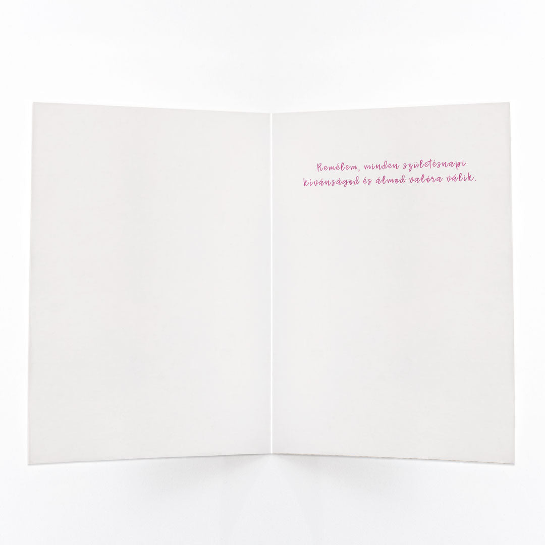 Vízfesték VIrág - Születésnapi Üdvözlőlap