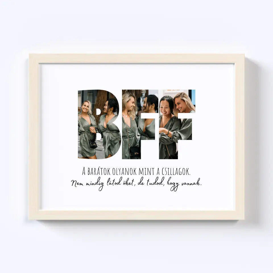 Legjobb Barát "BFF" Fotókollázs No.1