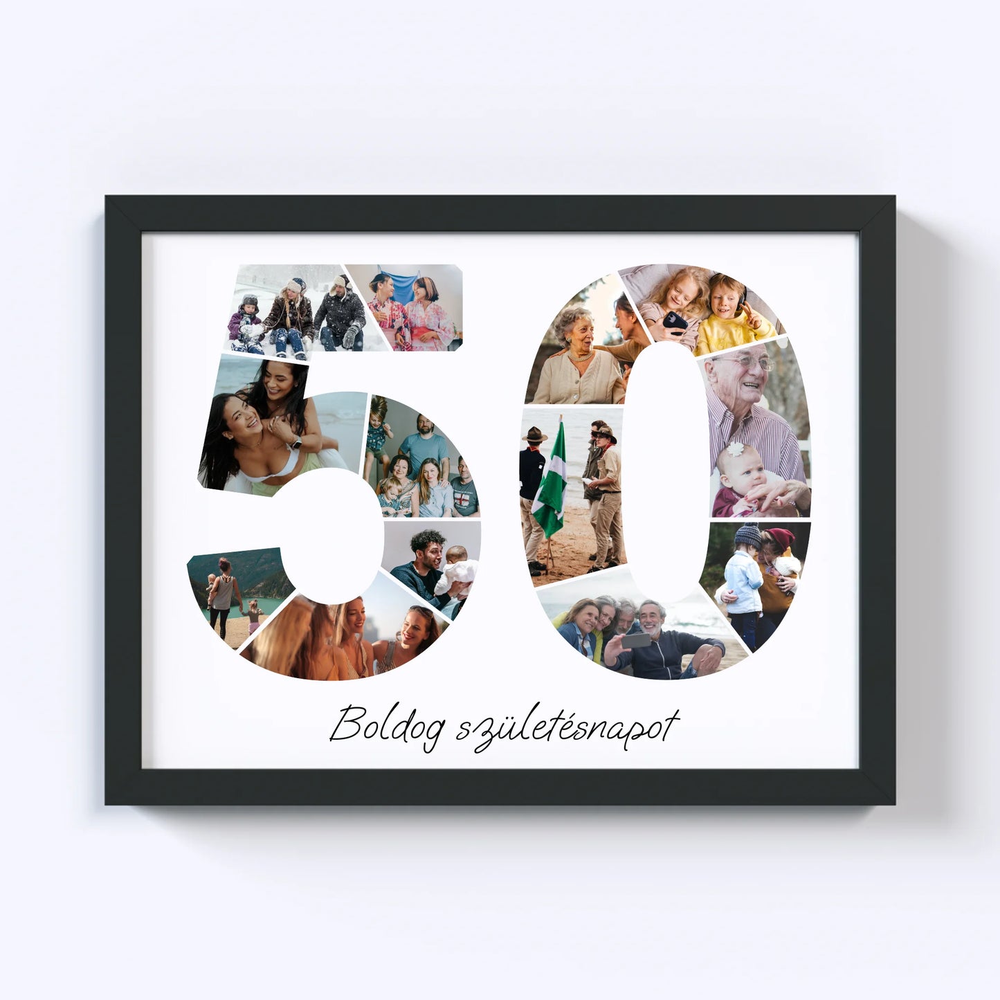 Ötvenes Születésnap Fotókollázs (50-59)