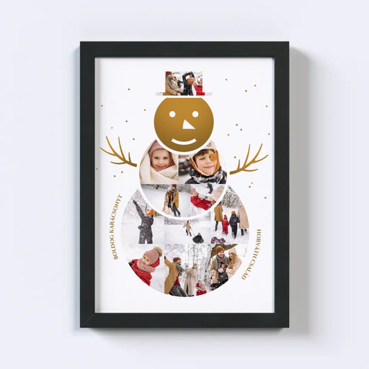 Hóember Fotókollázs