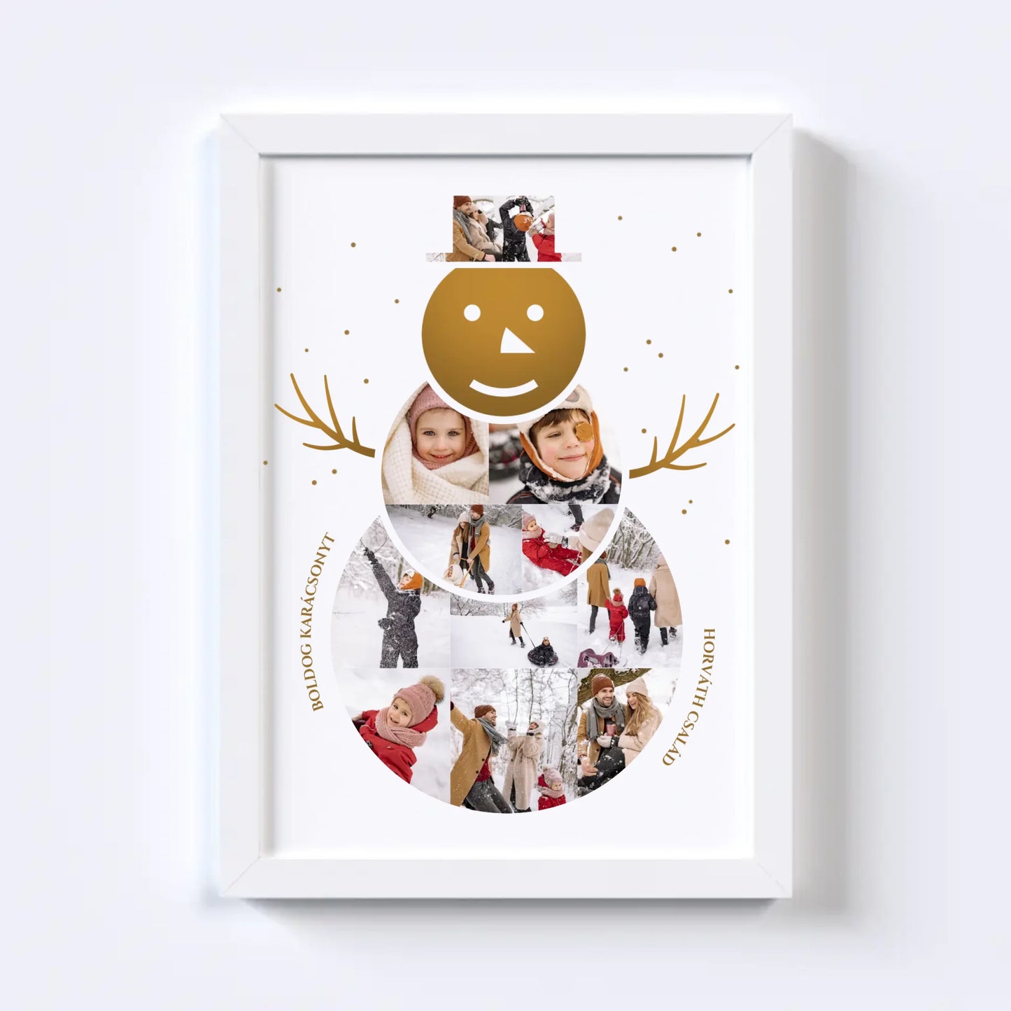 Hóember Fotókollázs