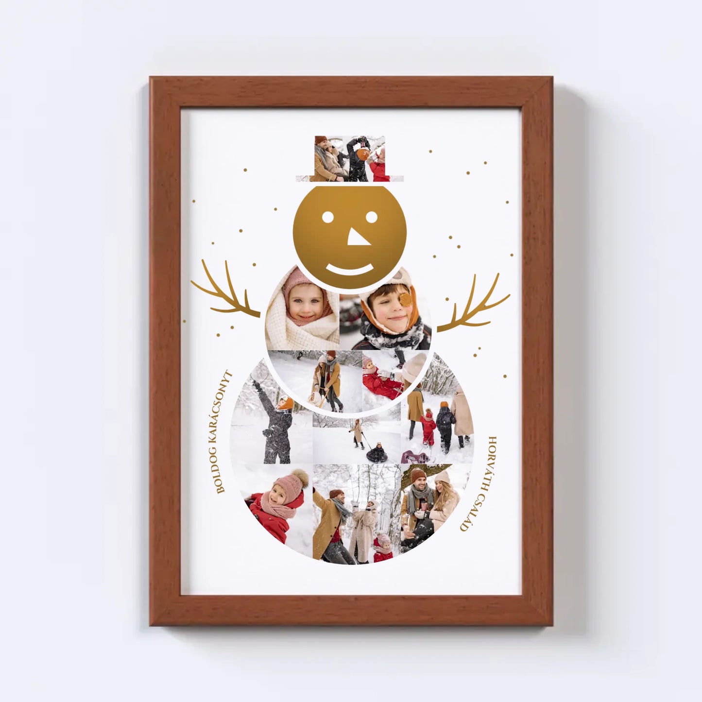 Hóember Fotókollázs