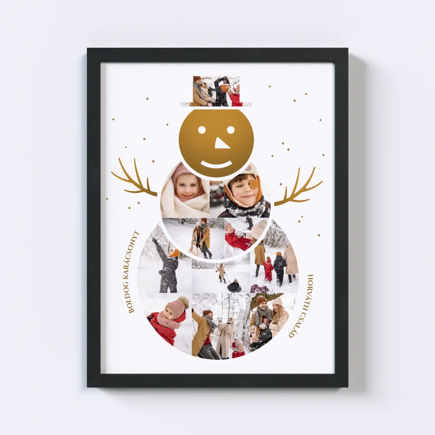 Hóember Fotókollázs