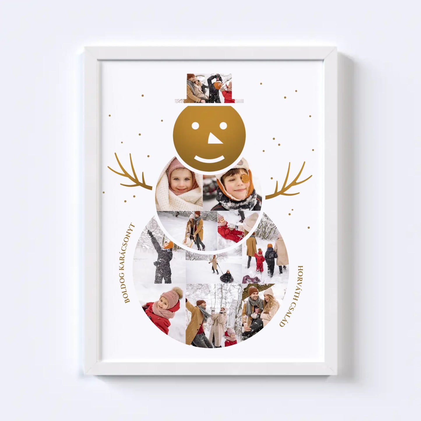 Hóember Fotókollázs