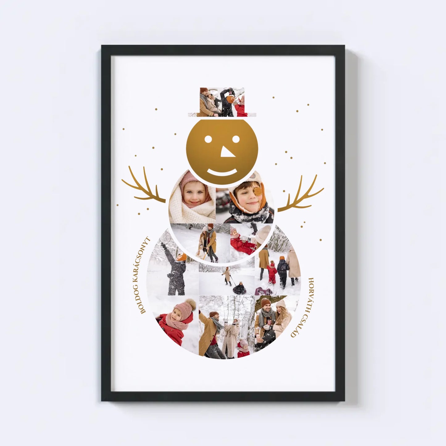 Hóember Fotókollázs