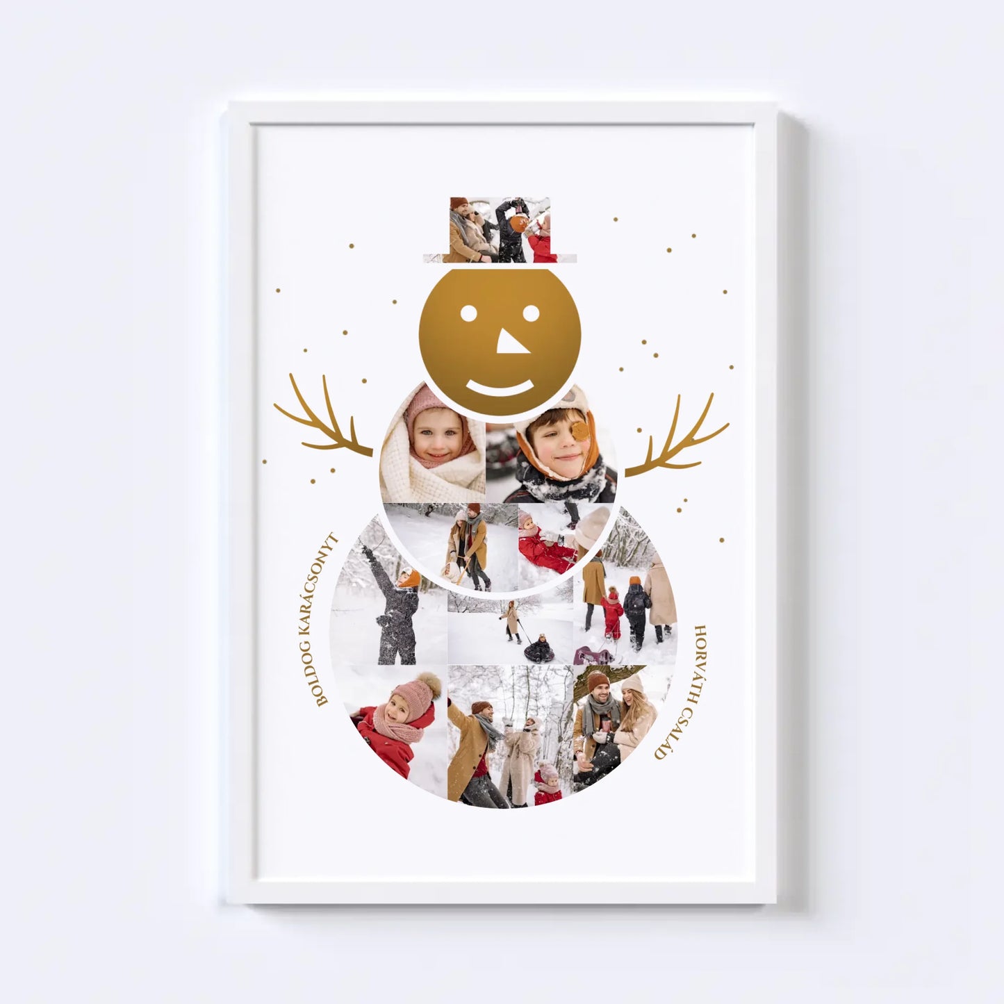 Hóember Fotókollázs