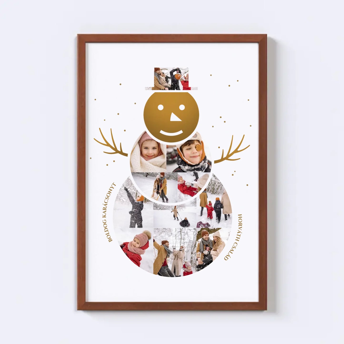 Hóember Fotókollázs