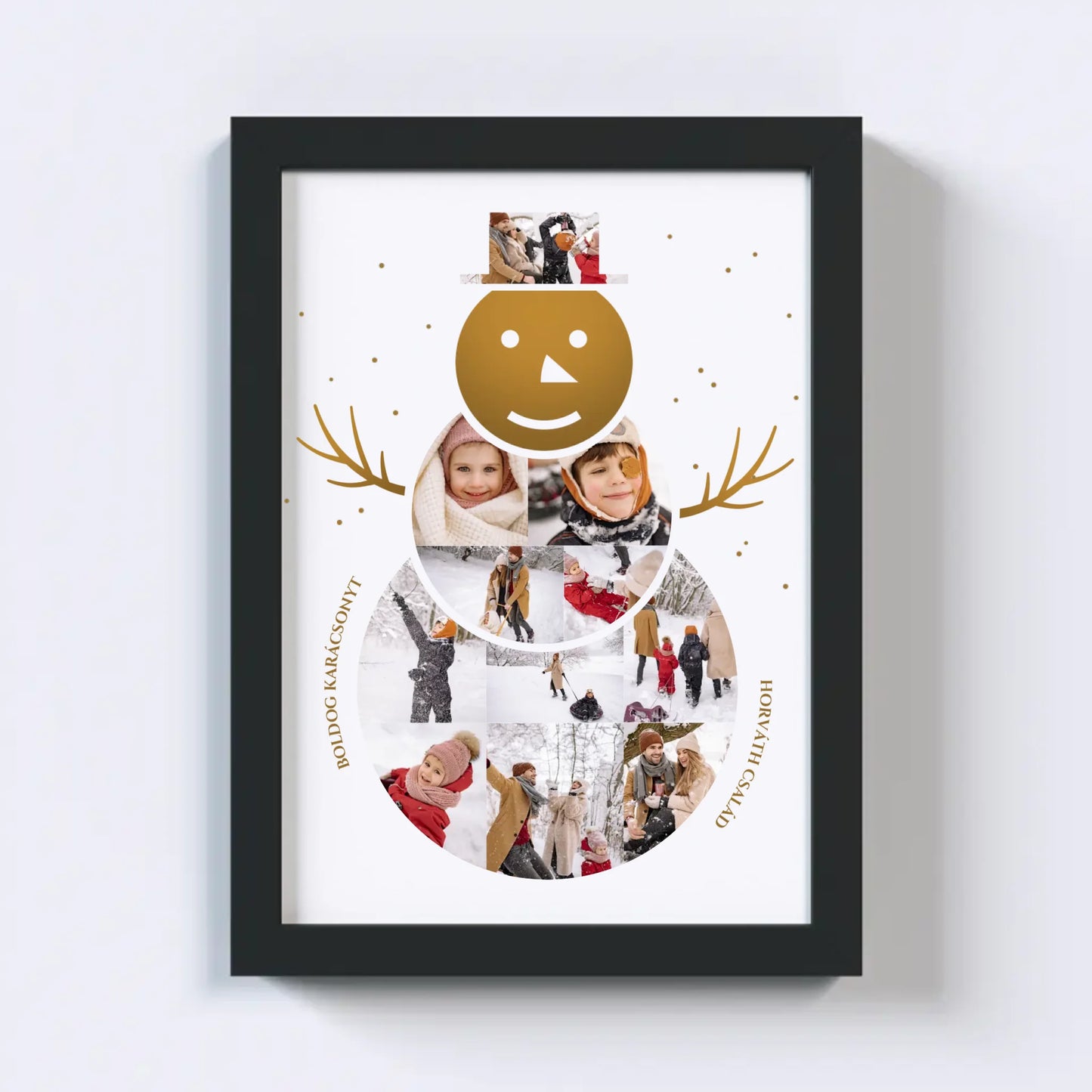 Hóember Fotókollázs