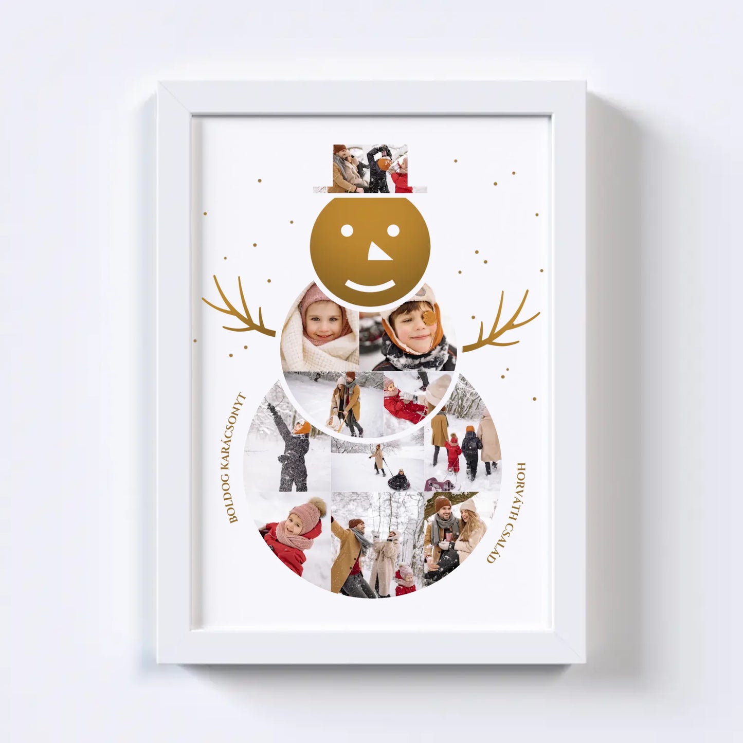 Hóember Fotókollázs