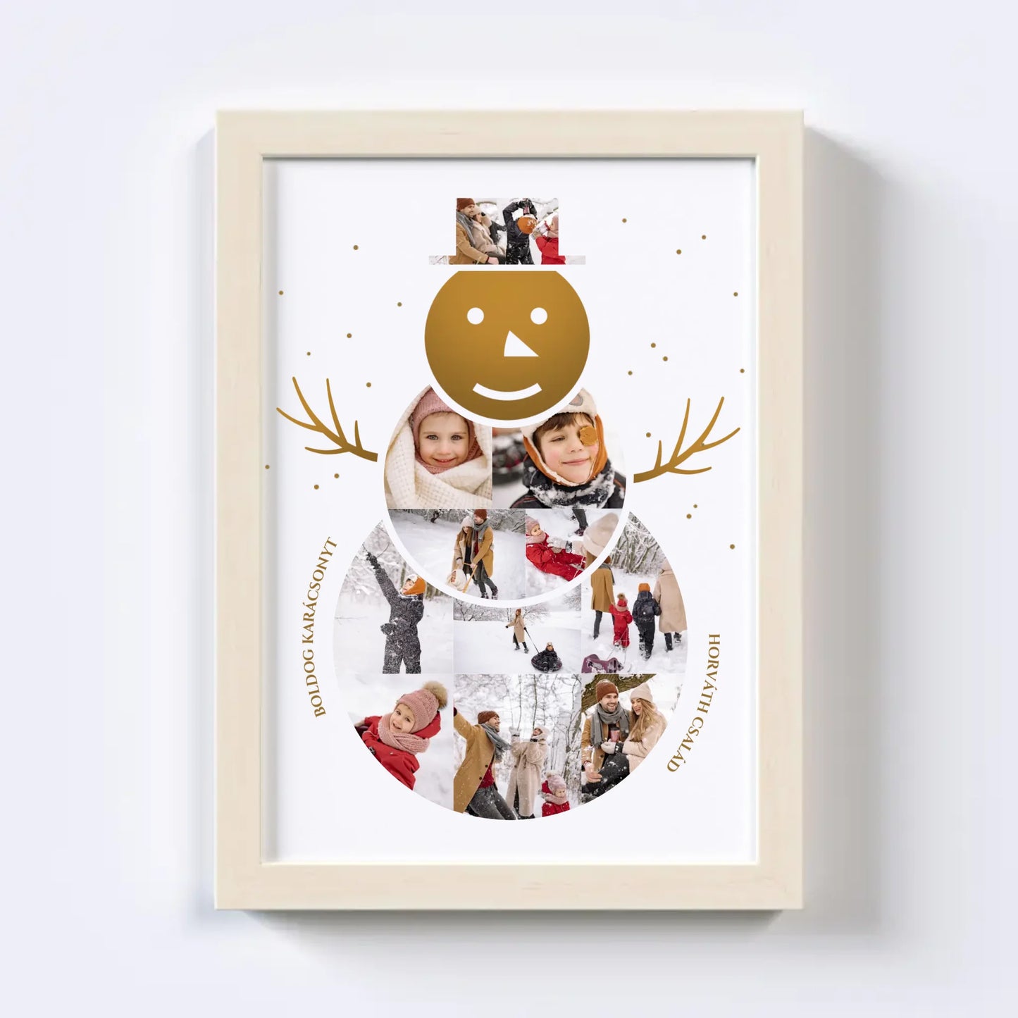 Hóember Fotókollázs