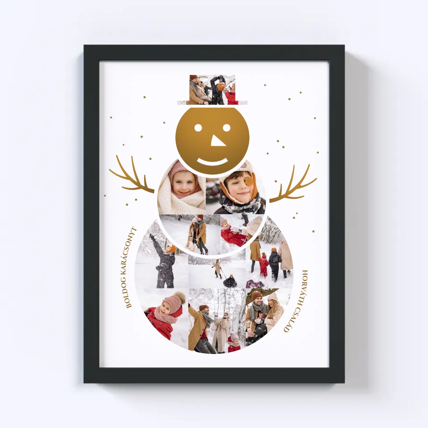 Hóember Fotókollázs