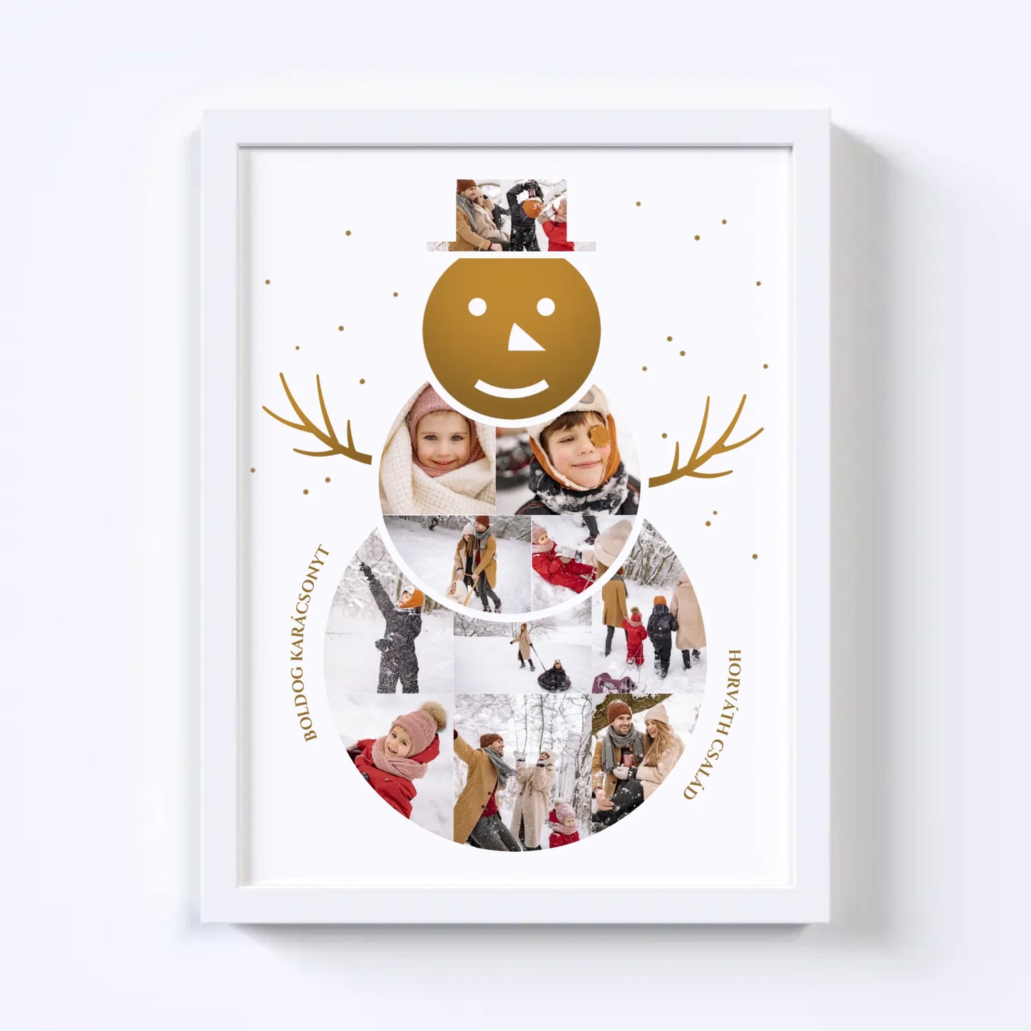 Hóember Fotókollázs