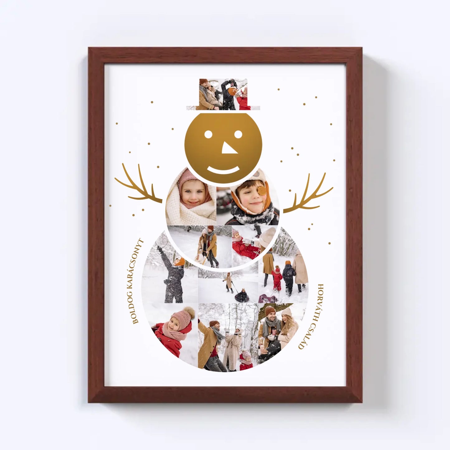 Hóember Fotókollázs