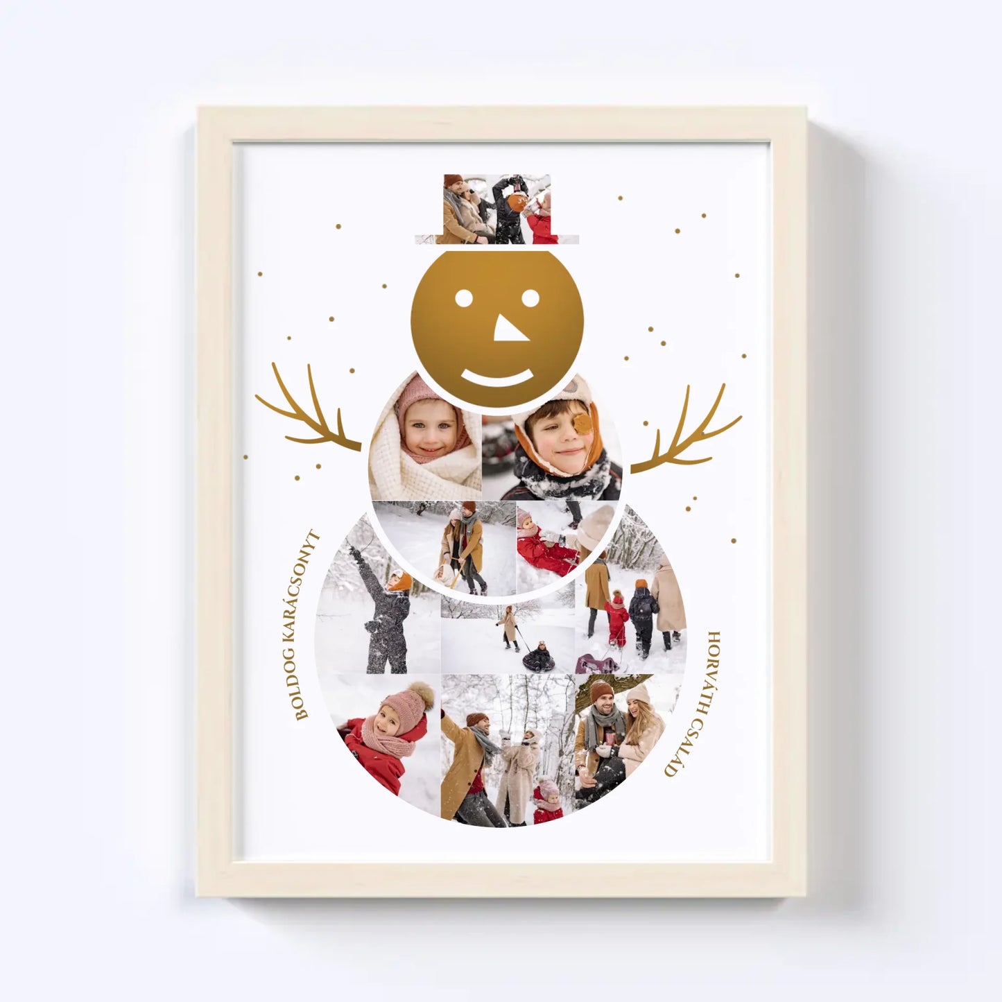 Hóember Fotókollázs