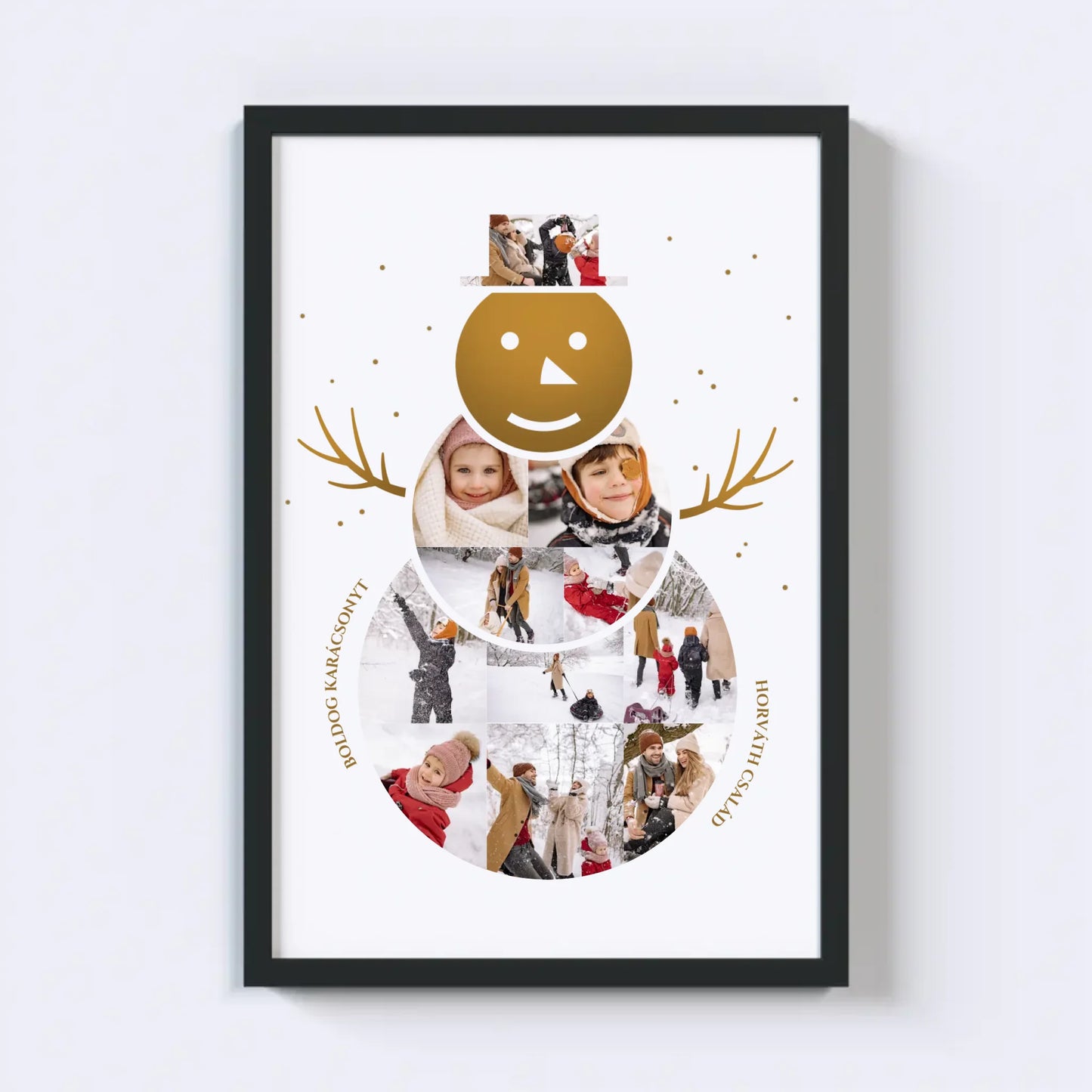 Hóember Fotókollázs