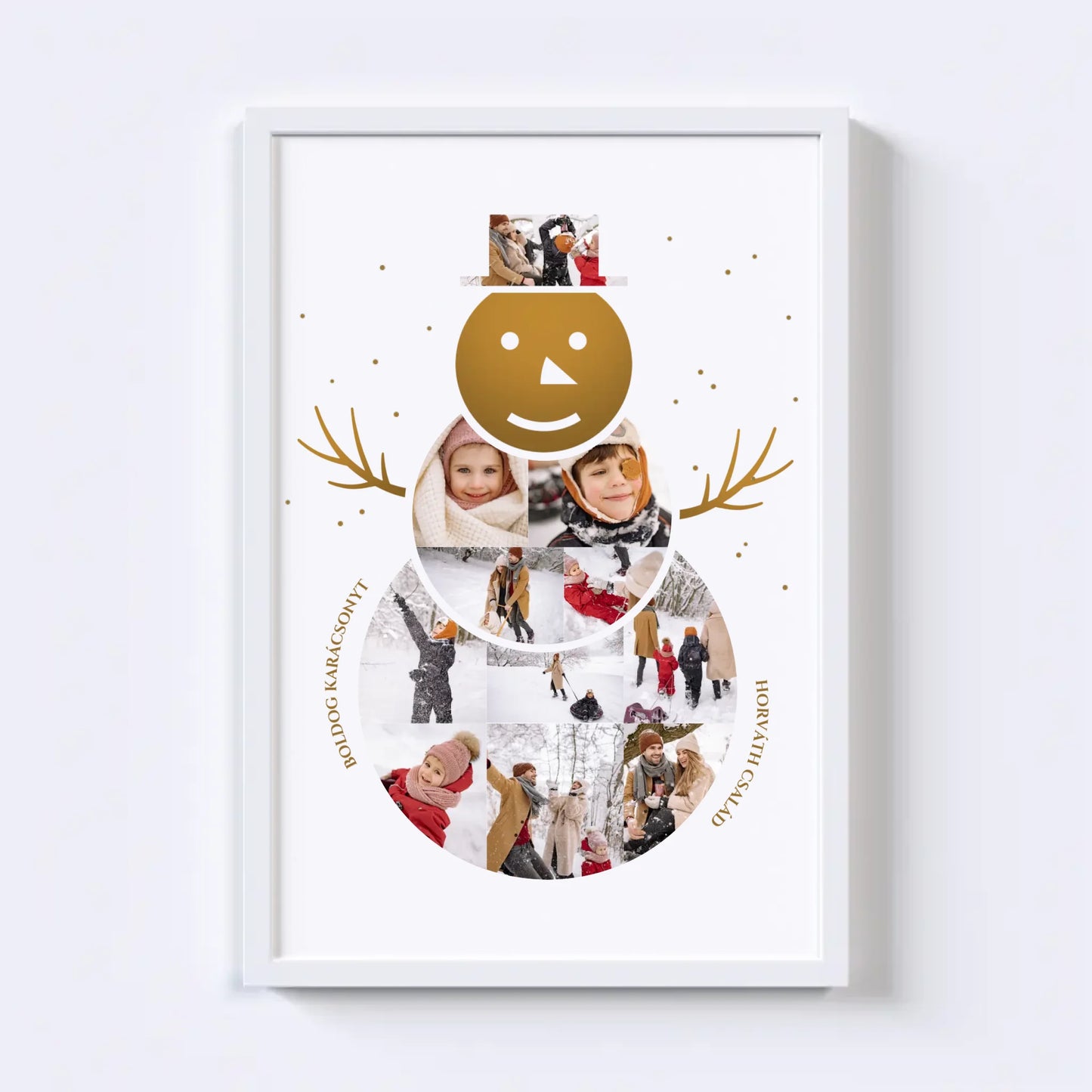 Hóember Fotókollázs