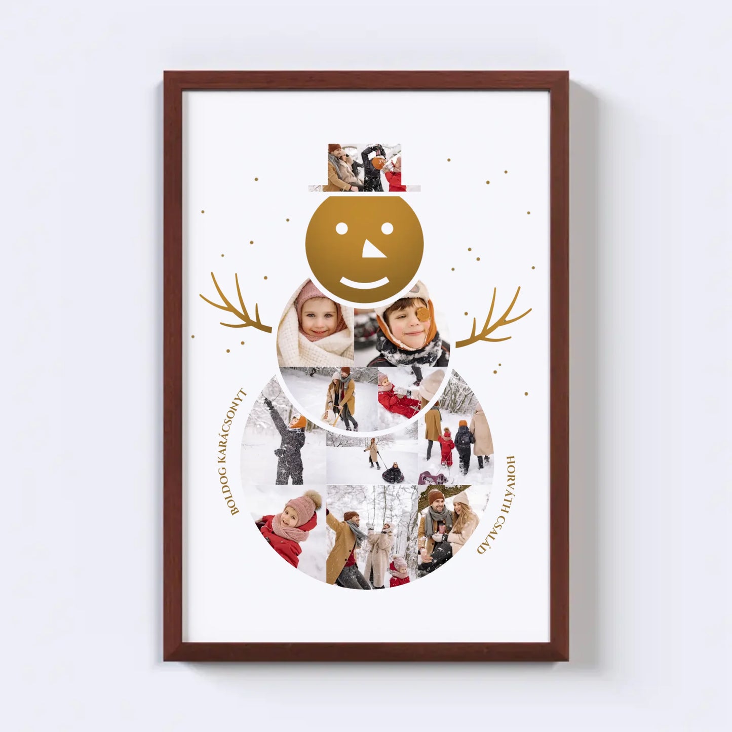 Hóember Fotókollázs