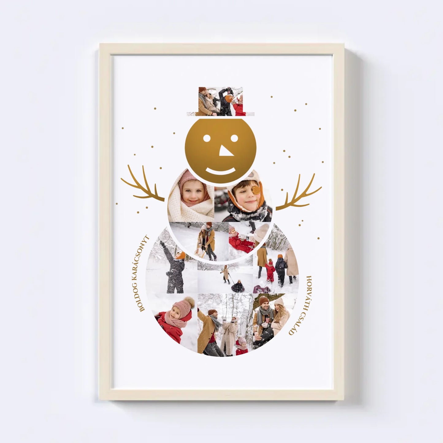 Hóember Fotókollázs