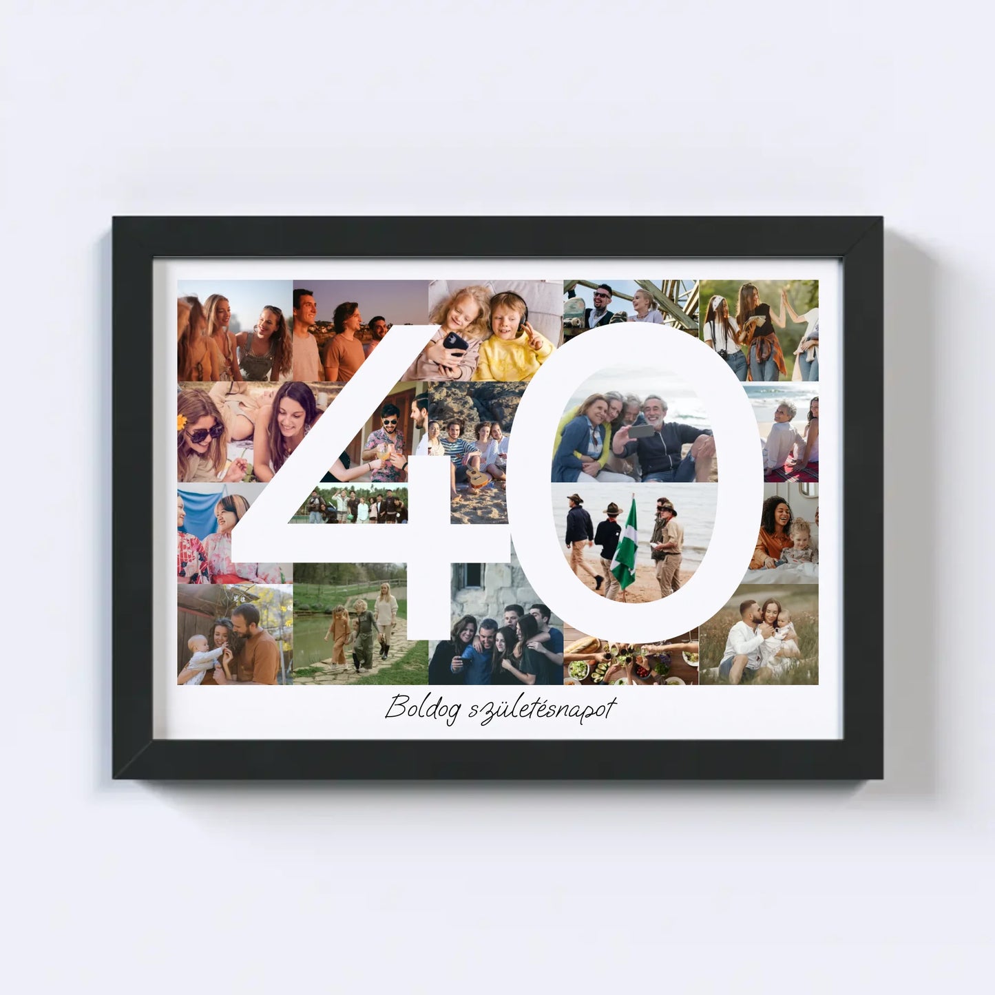 40 Születésnap Fotókollázs