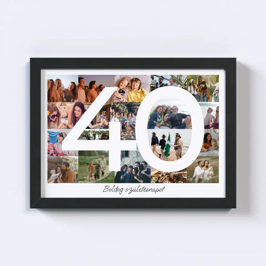40 Születésnap Fotókollázs