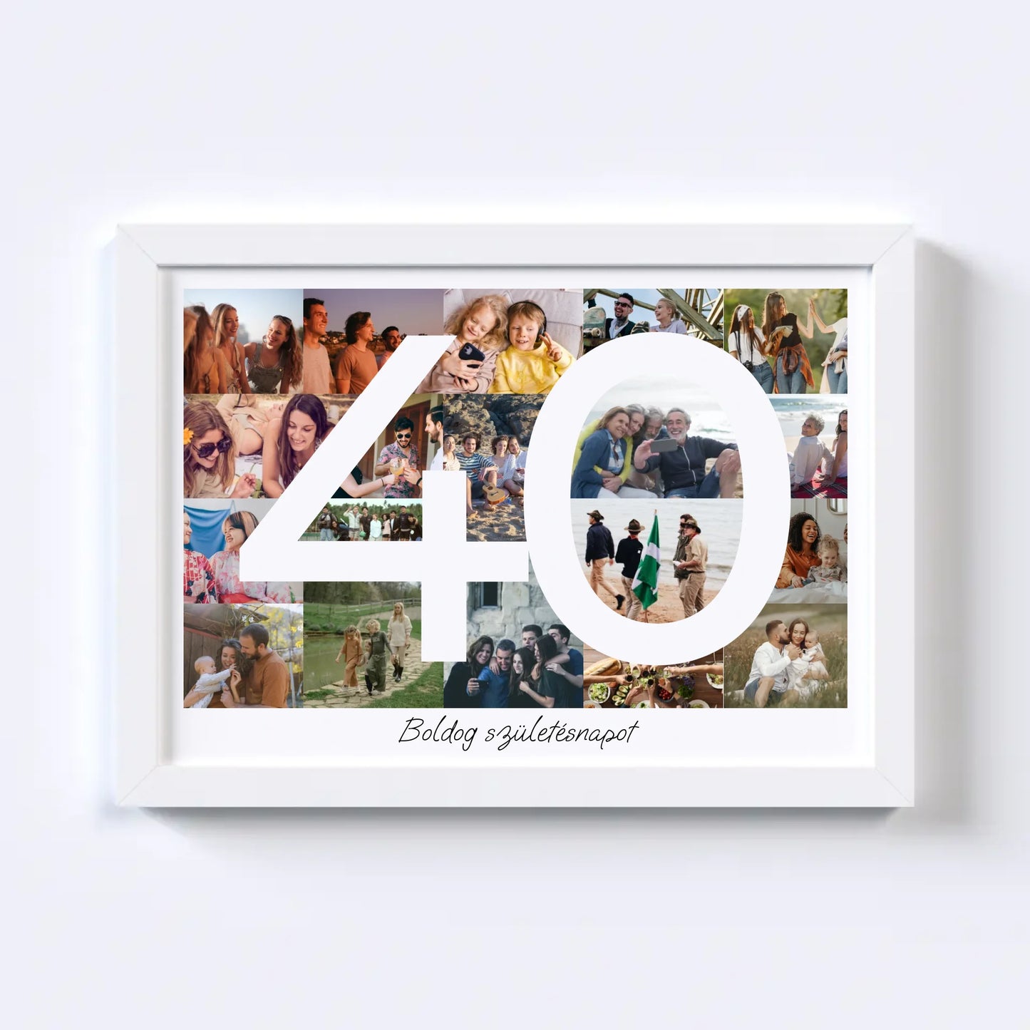 40 Születésnap Fotókollázs