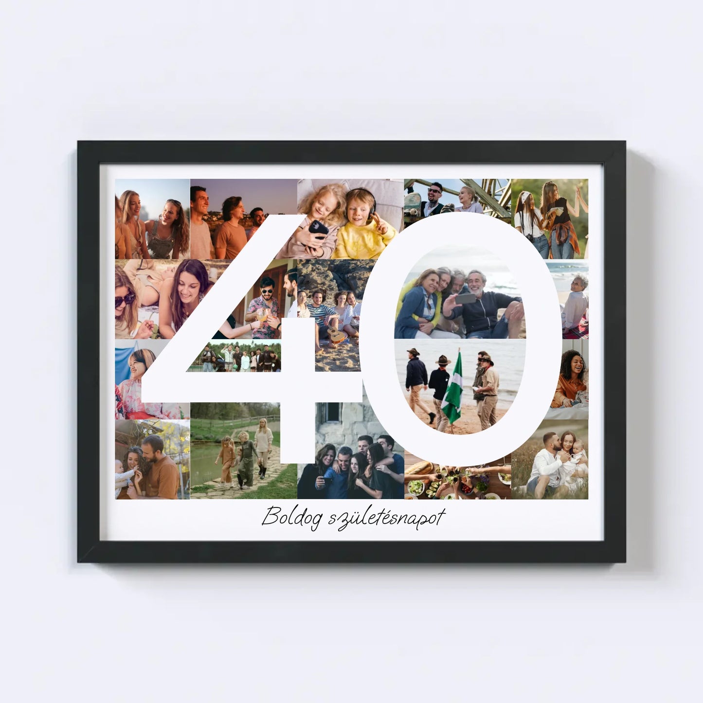40 Születésnap Fotókollázs