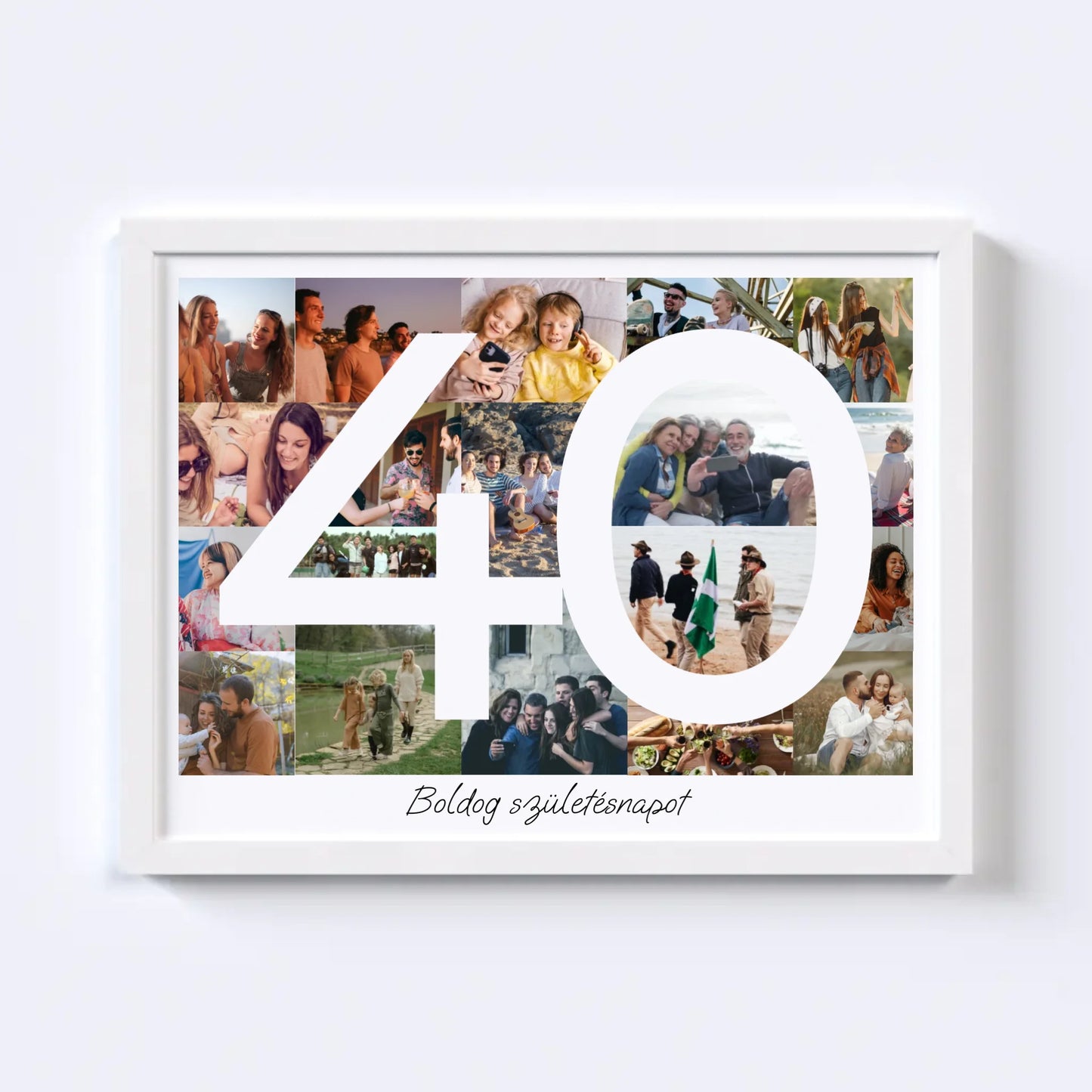 40 Születésnap Fotókollázs