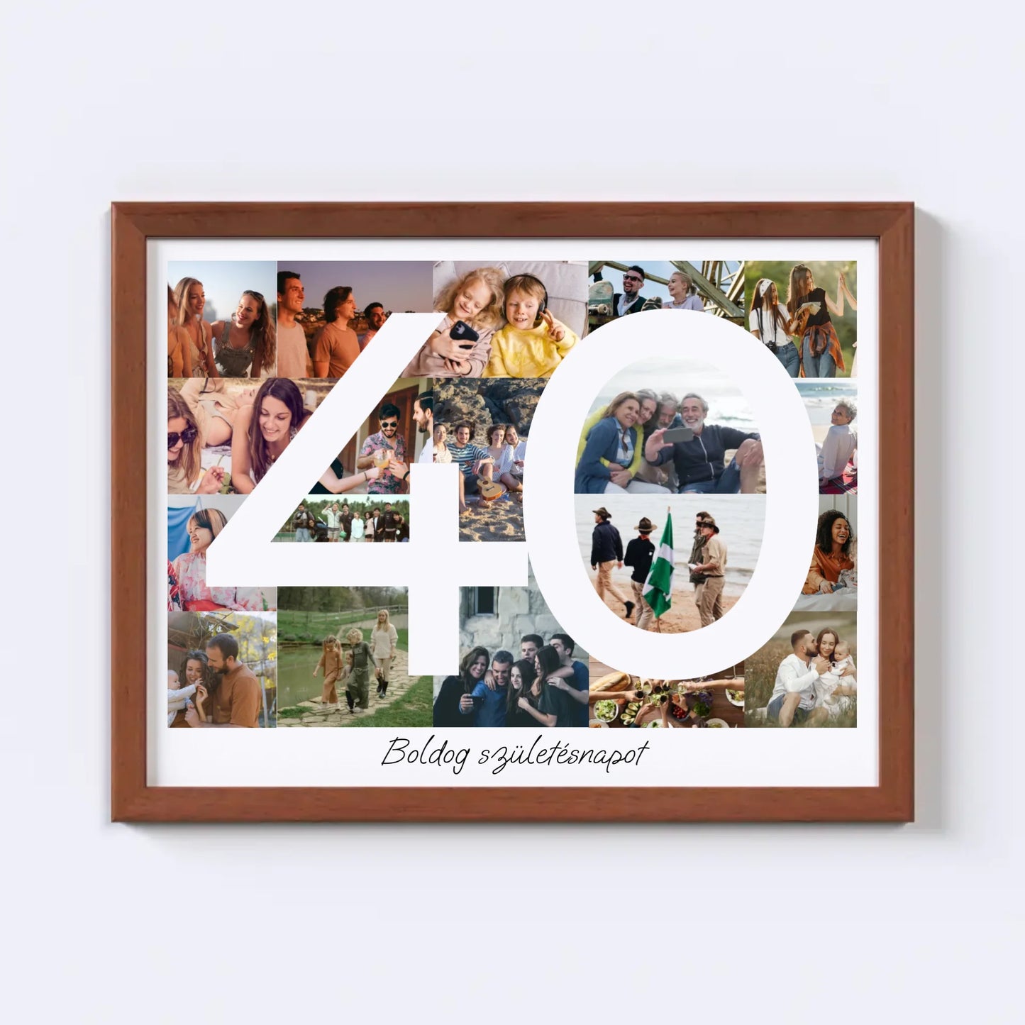 40 Születésnap Fotókollázs