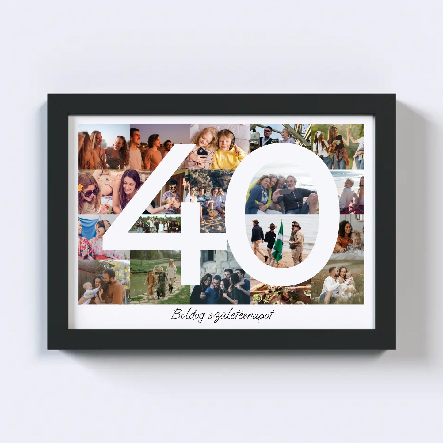 40 Születésnap Fotókollázs