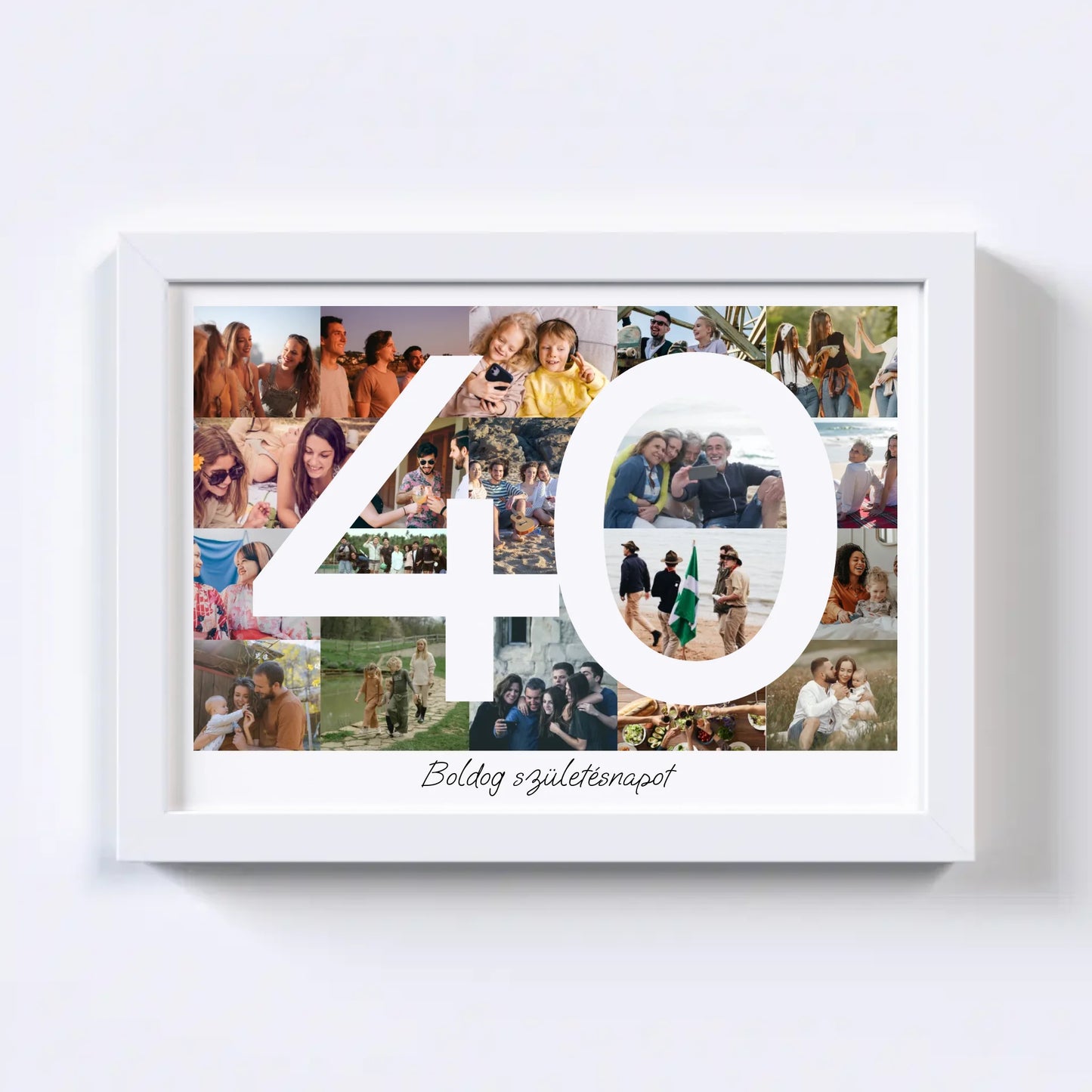 40 Születésnap Fotókollázs