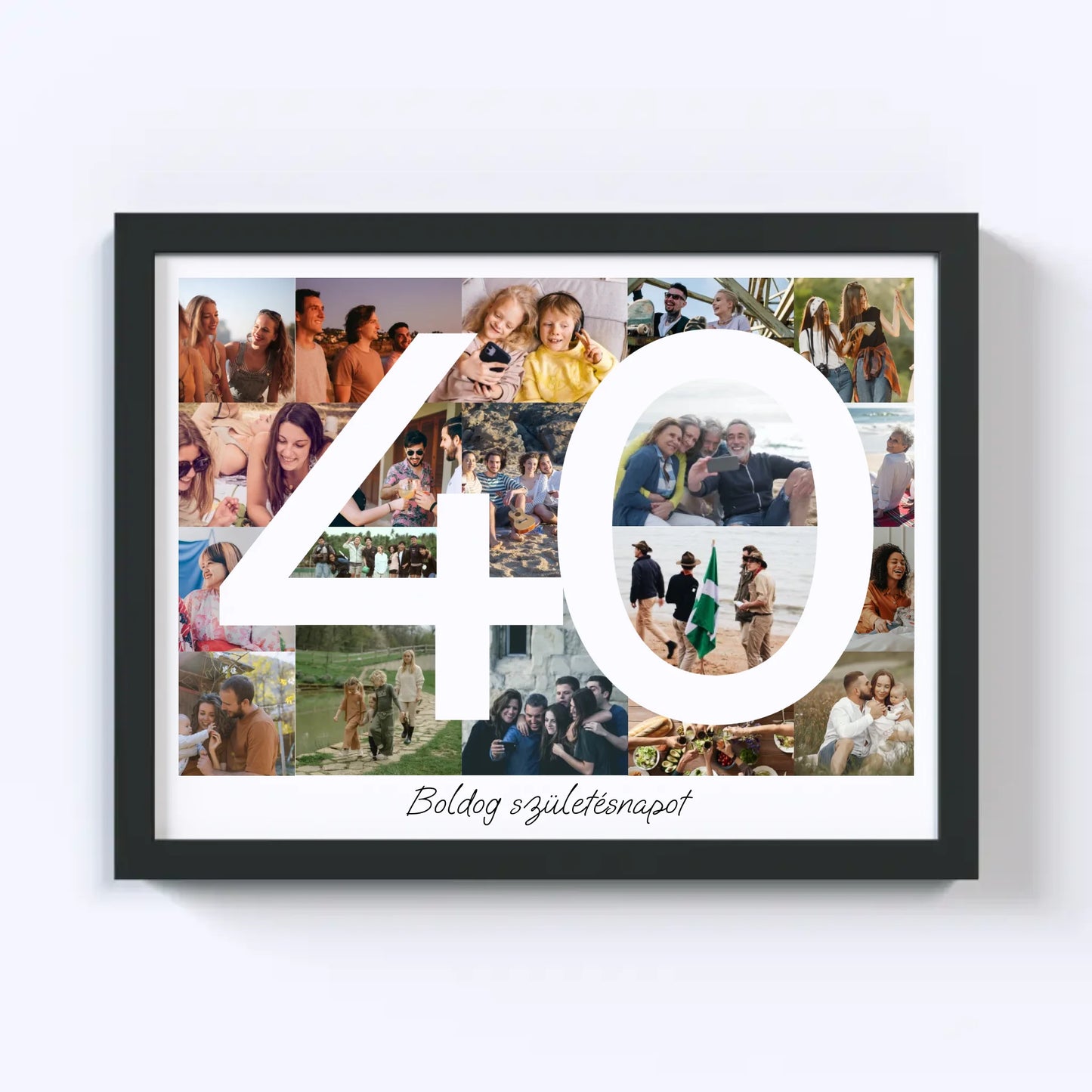 40 Születésnap Fotókollázs