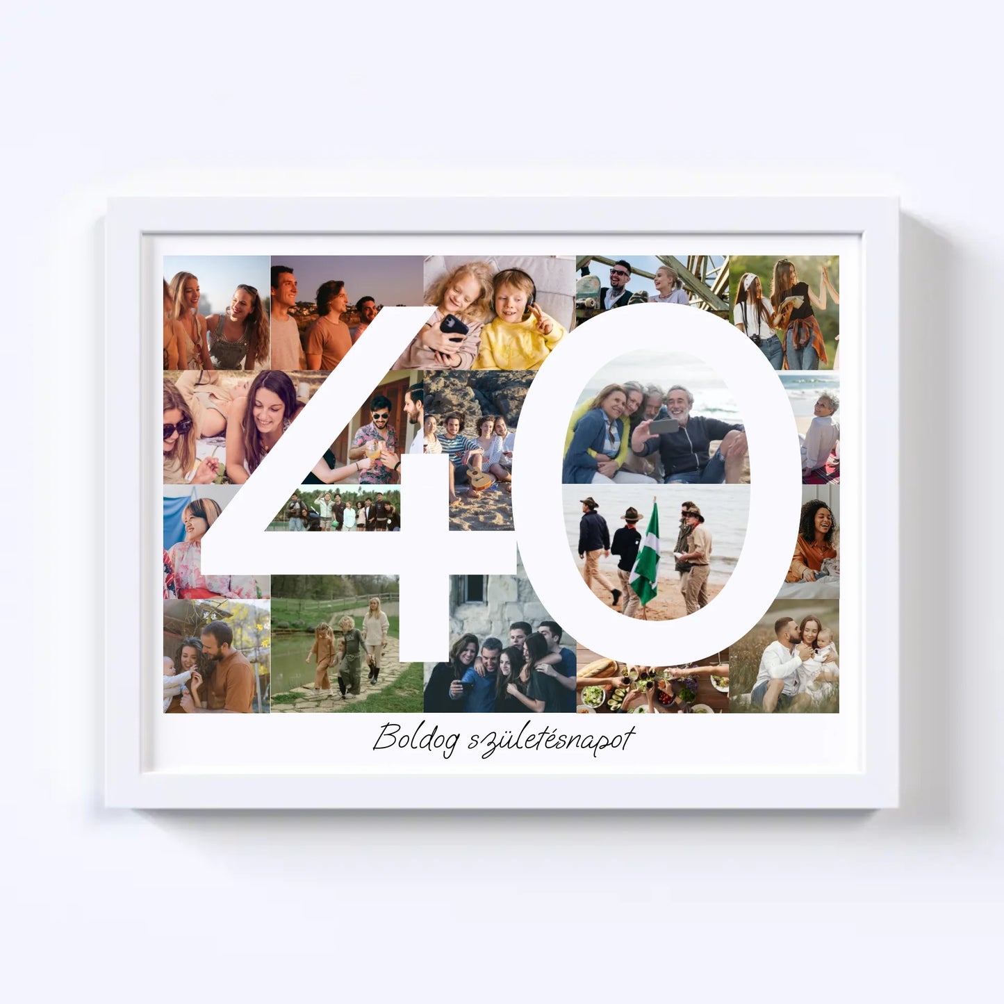 40 Születésnap Fotókollázs