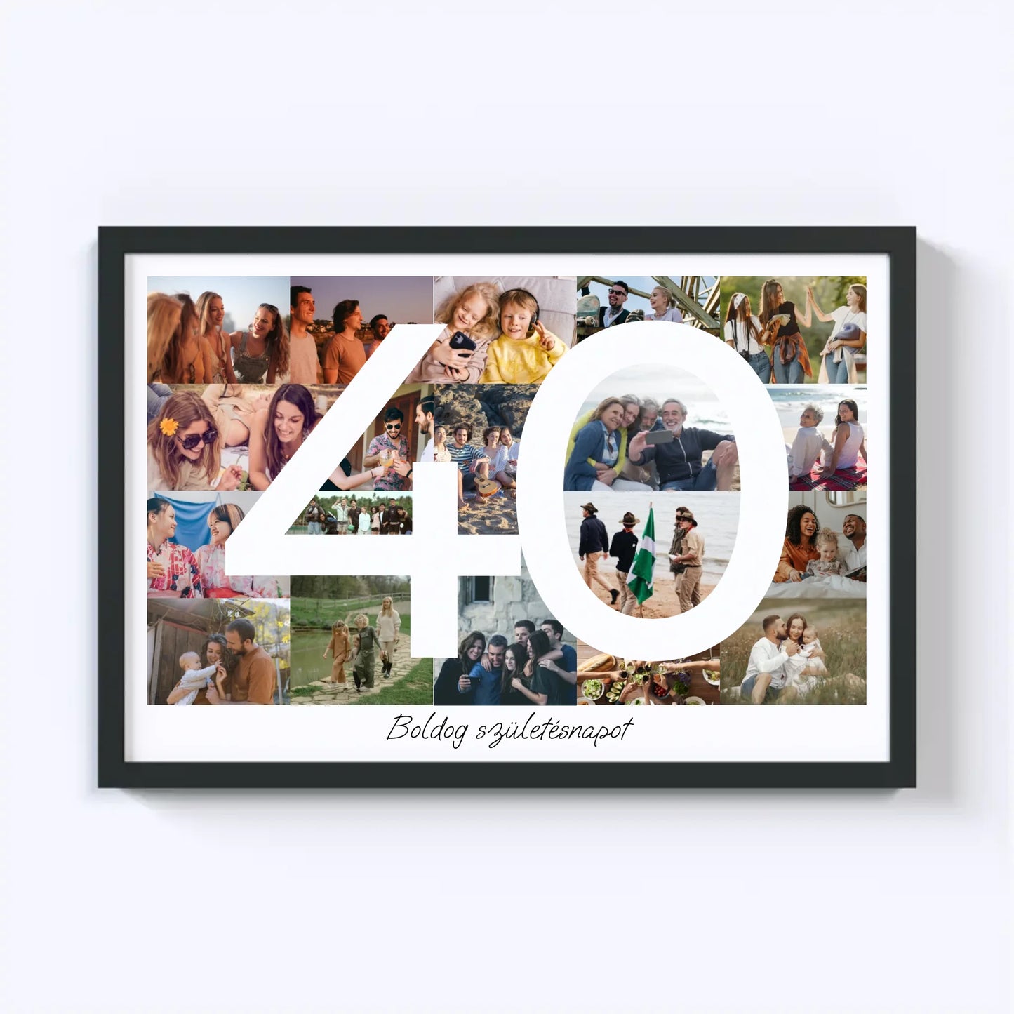 40 Születésnap Fotókollázs