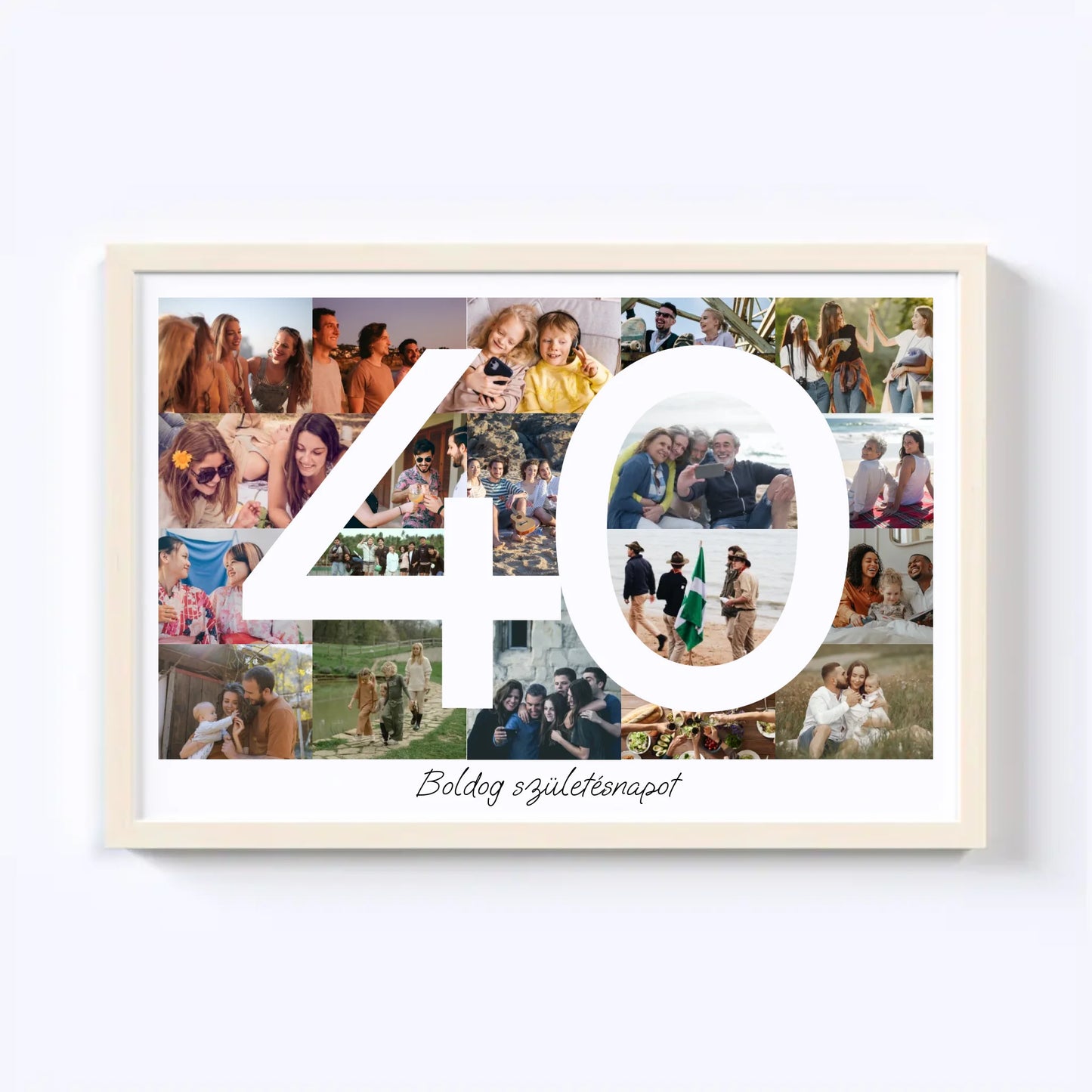40 Születésnap Fotókollázs