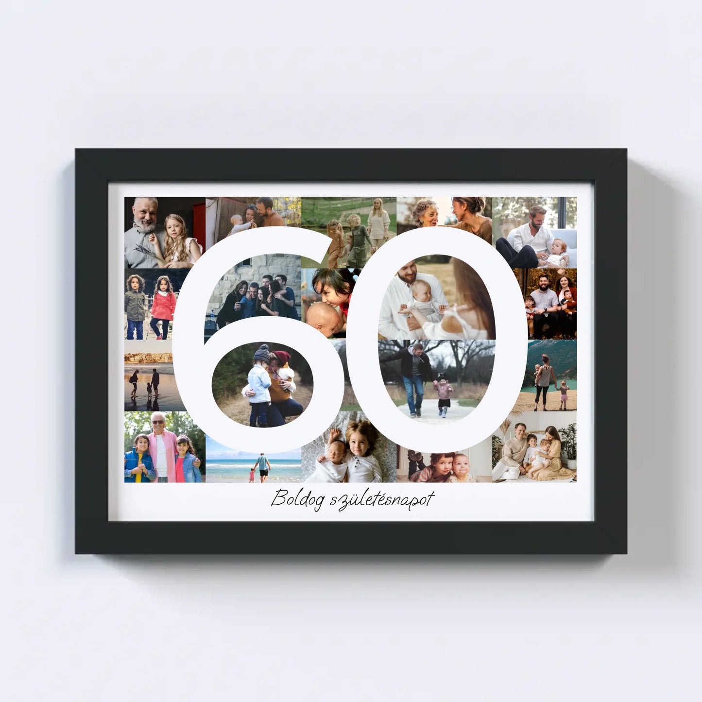 60 Születésnap Fotókollázs