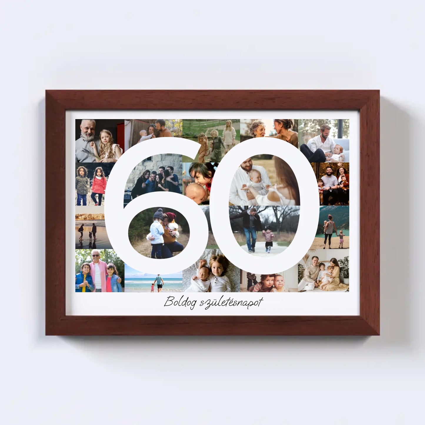 60 Születésnap Fotókollázs