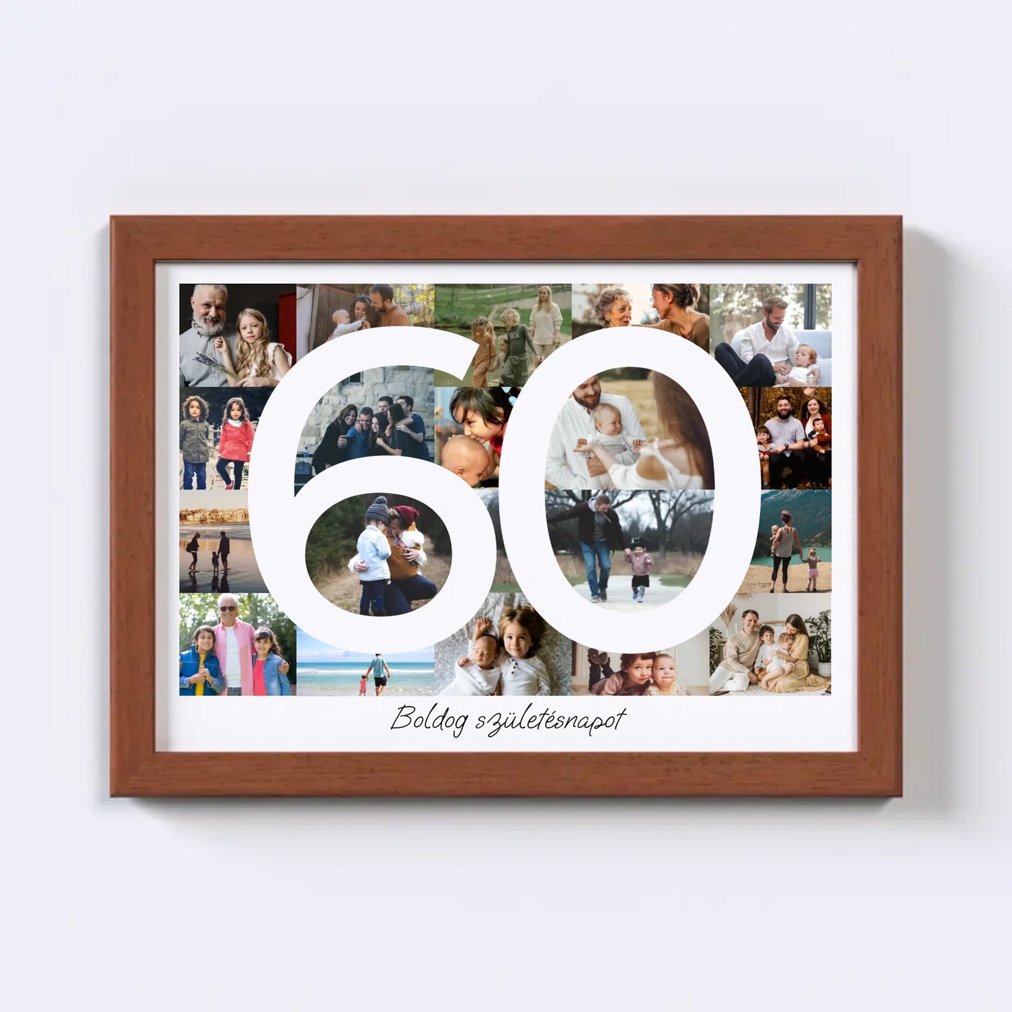 60 Születésnap Fotókollázs