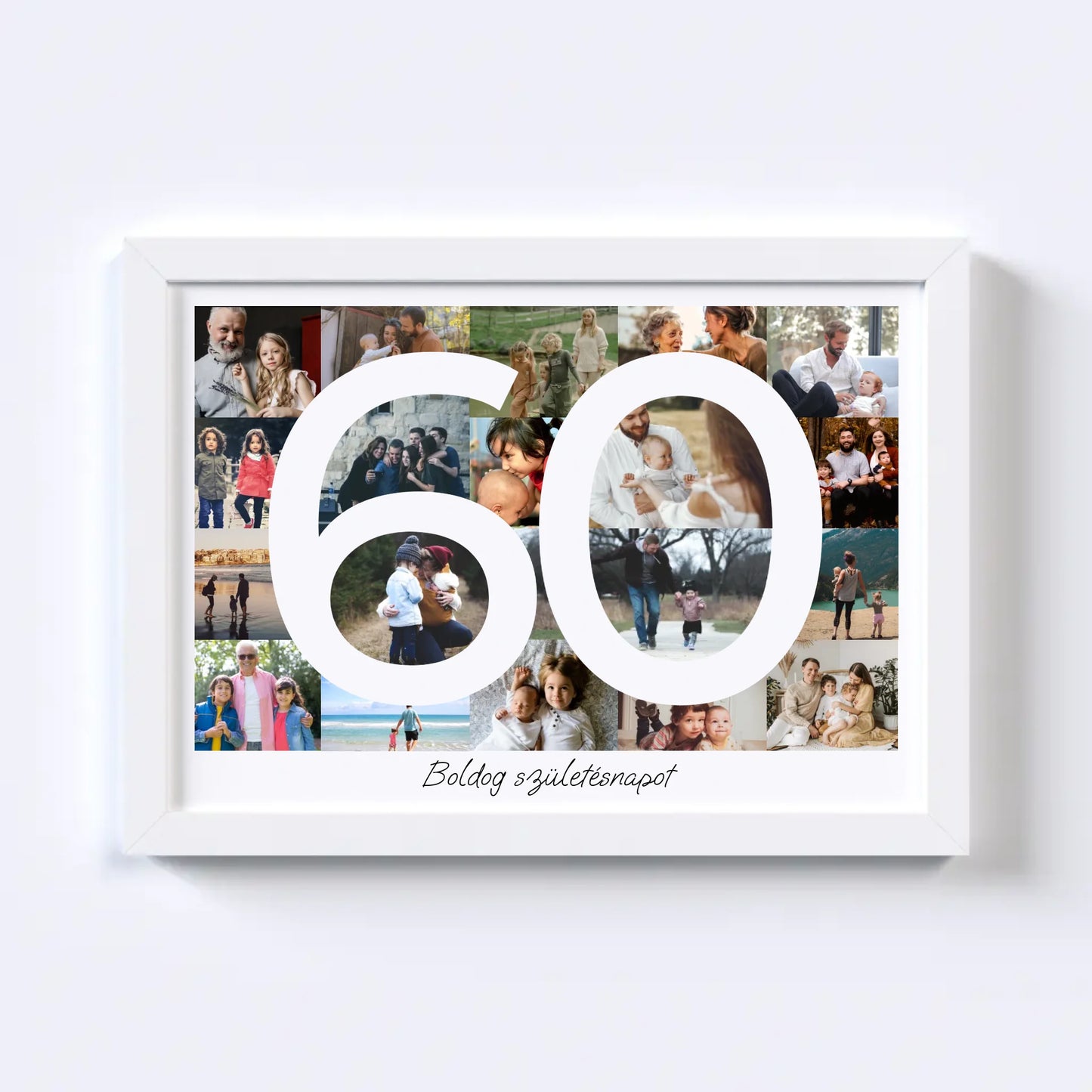 60 Születésnap Fotókollázs