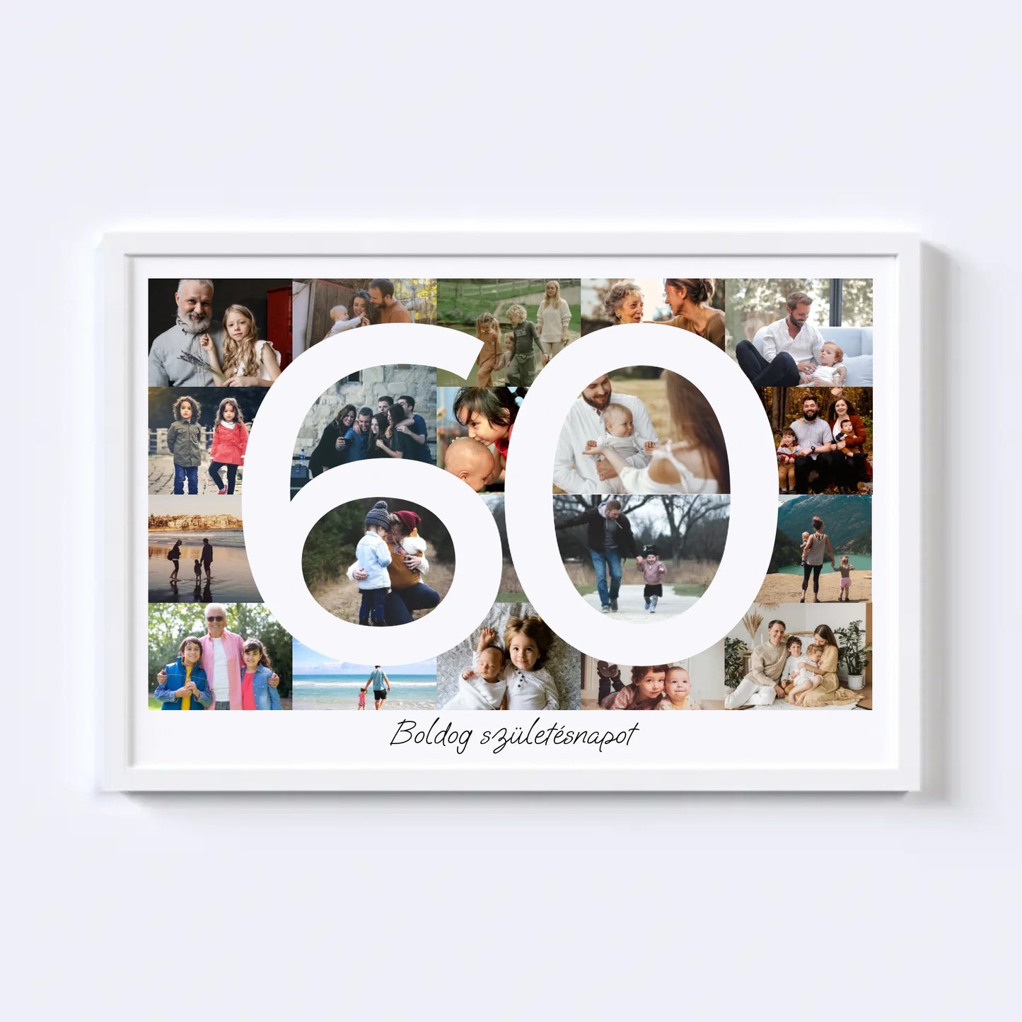 60 Születésnap Fotókollázs