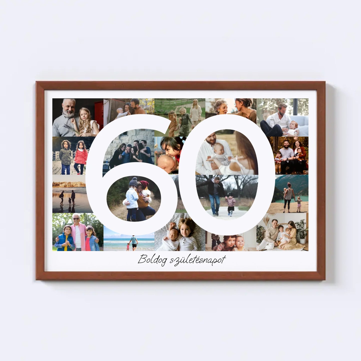 60 Születésnap Fotókollázs