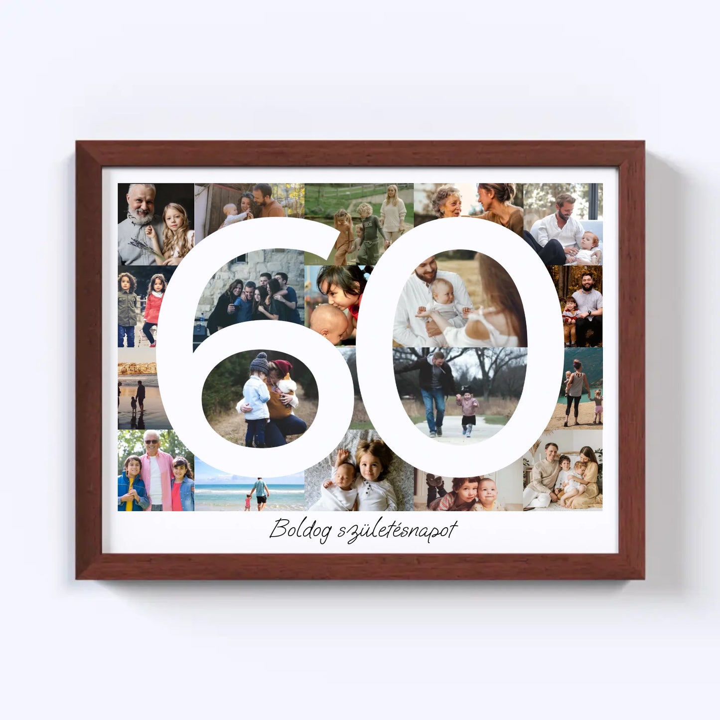 60 Születésnap Fotókollázs