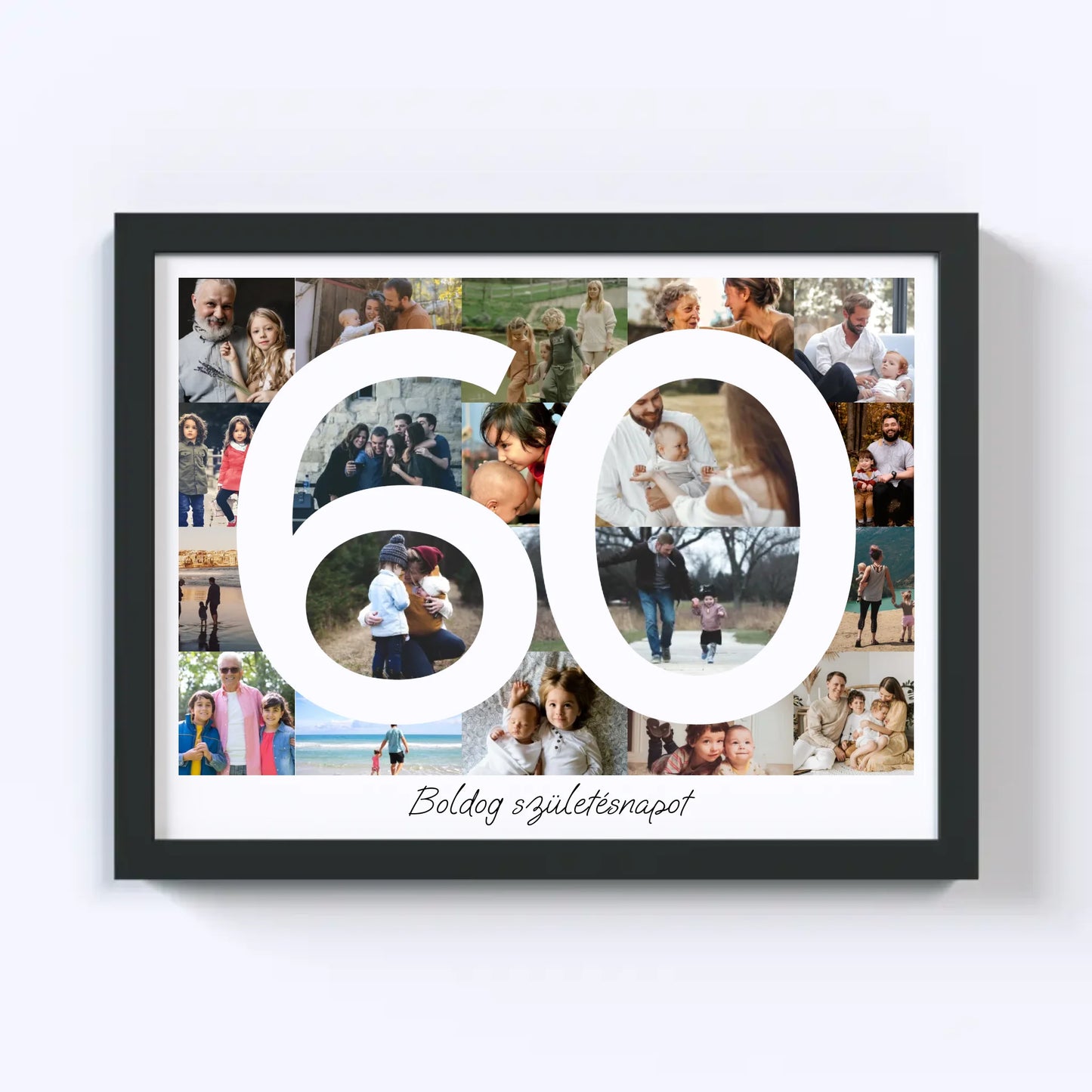 60 Születésnap Fotókollázs