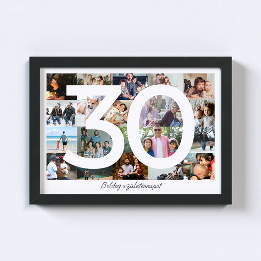 30 Születésnap Fotókollázs